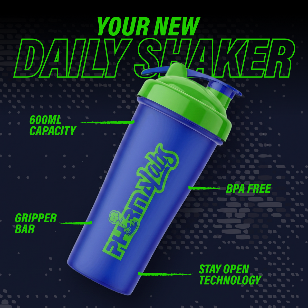 Shaker (Blue/Green) by PharmaLabs